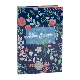 Segunda imagem do produto Bíblia Sagrada para Evangelismo Flores | ARC | Letra Normal | Capa Dura