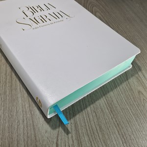 Bíblia Sagrada para Presente com Caixa | ARC | Capa Luxo Branca
