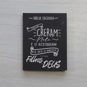 Segunda imagem do produto Bíblia Sagrada Pequena | ARC | Capa Brochura Creram Nele Preta