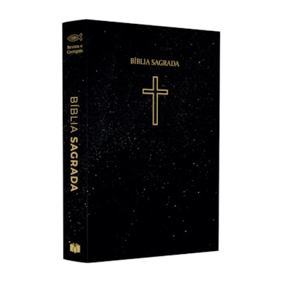 Bíblia Sagrada Pequena | ARC | Capa Brochura Salvos Pela Graça Preta