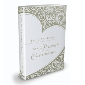 Segunda imagem do produto Bíblia Sagrada Presente de Casamento | Letra Normal | NTLH | Branca