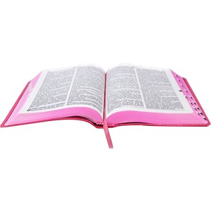 Bíblia Sagrada RC 1969 | ARC | Letra Grande | Capa Rosa C/ Índice