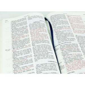 Segunda imagem do produto Bíblia Sagrada RCM | ACF | Letra Gigante | Capa PU Luxo Azul