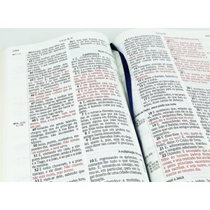 Bíblia Sagrada RCM | ACF | Letra Gigante | Capa PU Luxo Azul C/ Índice