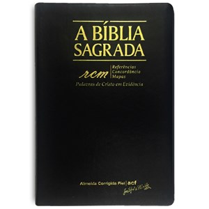Bíblia Sagrada RCM | ACF | Letra Gigante | Capa PU Luxo Preta