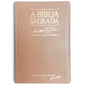 Bíblia Sagrada RCM | ACF | Letra Gigante | Capa PU Luxo Rosê Gold