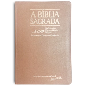 Bíblia Sagrada RCM | ACF | Letra Gigante | Capa PU Luxo Rosê Gold