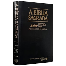 Bíblia Sagrada RCM | ACF | Letra Gigante | Capa Recouro Alligator Preta