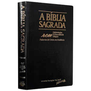 Bíblia Sagrada RCM | ACF | Letra Gigante | Capa Recouro Alligator Preta