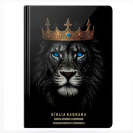 Bíblia Sagrada Rei dos Reis | ARC | Letra Gigante | Harpa Avivada e Corinhos | Capa Dura