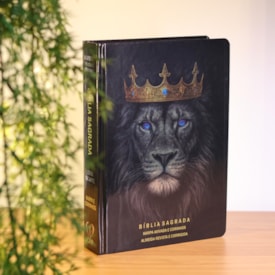 Segunda imagem do produto Bíblia Sagrada Rei dos Reis | ARC | Letra Gigante | Harpa Avivada e Corinhos | Capa Dura