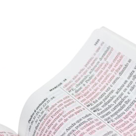 Segunda imagem do produto Bíblia Sagrada Rosa | ARC | Letra Gigante | Capa Luxo Zíper