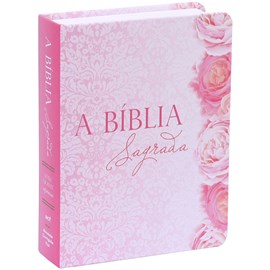 Bíblia Sagrada Rosas | ACF | Letra Grande | Capa Dura