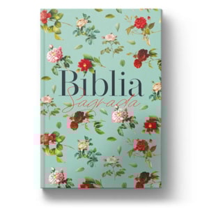 Segunda imagem do produto Bíblia Sagrada Rosas do Campo Aquarela | ARC | Letra Normal | Capa Dura