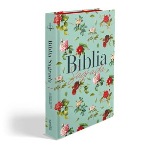 Bíblia Sagrada Rosas do Campo Aquarela | ARC | Letra Normal | Capa Dura