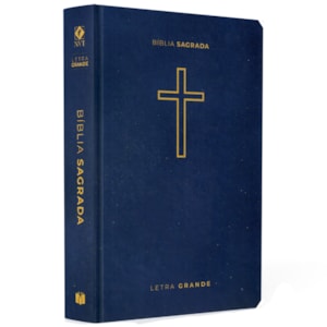 Bíblia Sagrada Salvos pela Graça Azul | NVT | Letra Grande | Capa Dura