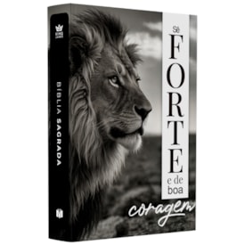 Bíblia Sagrada Se Forte e de Boa Coragem | King James |  Letra Normal | Capa Brochura