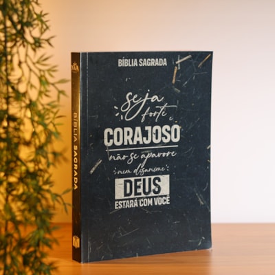 Segunda imagem do produto Bíblia Sagrada Seja Forte e Corajoso | NVA | Capa Brochura