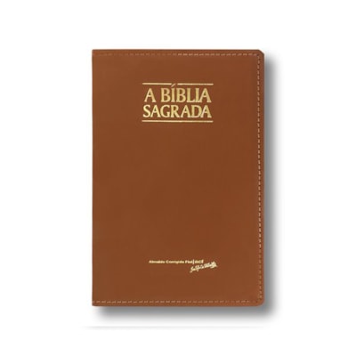 Bíblia Sagrada Slim | ACF | Letra Média | Capa Caramelo Luxo