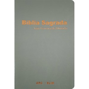 Bíblia Sagrada Slim | ARC | Capa Luxo Cinza