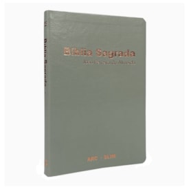 Bíblia Sagrada Slim | ARC | Capa Luxo Especial Cinza
