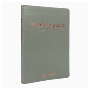 Bíblia Sagrada Slim | ARC | Capa Luxo Especial Cinza