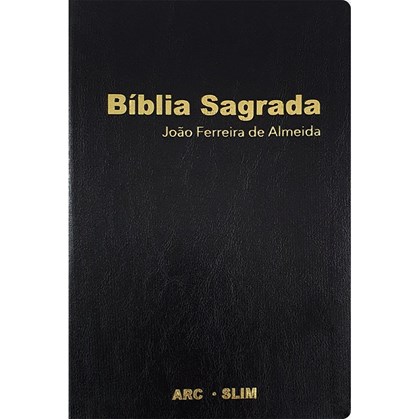 Bíblia Sagrada Slim | ARC | Capa Luxo Preta