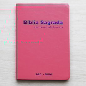 Segunda imagem do produto Bíblia Sagrada Slim | ARC | Capa Luxo Rosa