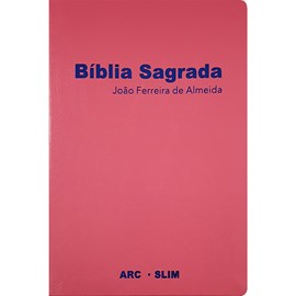 Bíblia Sagrada Slim | ARC | Capa Luxo Rosa