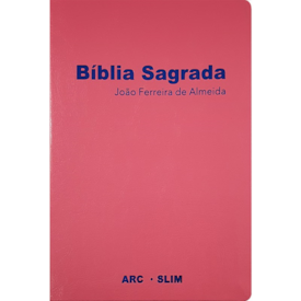 Bíblia Sagrada Slim | ARC | Capa Luxo Rosa