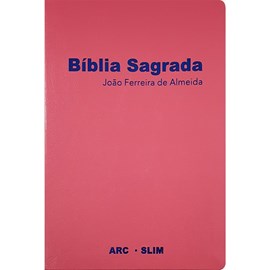 Bíblia Sagrada Slim | ARC | Capa Luxo Rosa