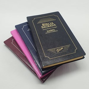 Bíblia Sagrada Slim | ARC | Harpa Avivada | Letra Normal | Capa Coverbook Pink