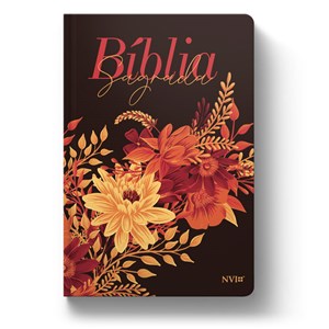 Bíblia Sagrada Slim Buquê de Flores | NVI | Letra Maior | Flexível