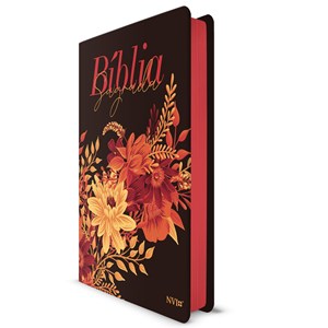 Bíblia Sagrada Slim Buquê de Flores | NVI | Letra Maior | Flexível