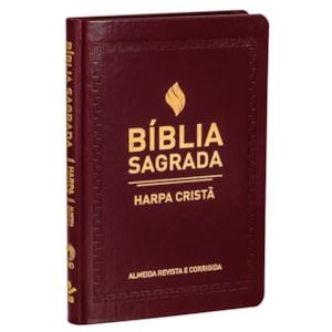 Bíblia Sagrada Slim com Harpa Cristã | ARC | Letra Normal | Vinho