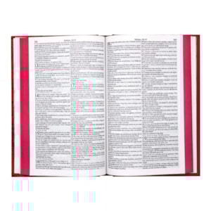 Segunda imagem do produto Bíblia Sagrada Slim Floral Salmão | KJA | Letra Normal | Capa Dura