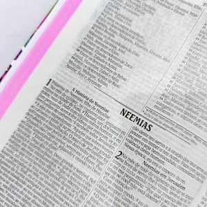 Bíblia Sagrada Slim Flores Hibisco | NVI | Letra Normal | Capa Dura