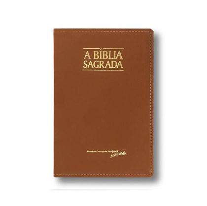 Bíblia Sagrada Slim Média | ACF | Letra Normal | Capa Caramelo Luxo C/ Índice