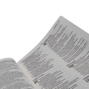 Bíblia Sagrada Slim | NAA | Letra Grande | Capa Couro Legítimo Preta