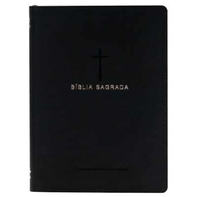 Segunda imagem do produto Bíblia Sagrada Slim | NAA | Luxo Cruz Preta