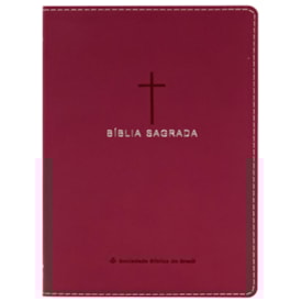Segunda imagem do produto Bíblia Sagrada Slim | NAA | Luxo Cruz Rosa