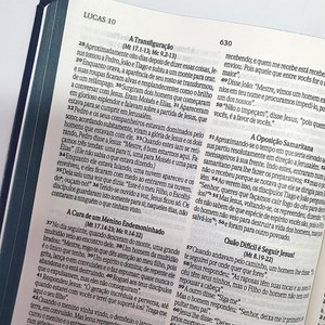 Bíblia Sagrada Slim | NVI | Letra Maior | PU Semi Luxo Azul