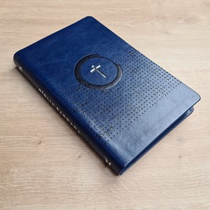 Bìblia Sagrada Slim | NVI | Letra Normal | Capa Luxo Azul