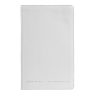 Segunda imagem do produto Bíblia Sagrada Slim | NVI | Letra Normal | Capa Luxo Branco