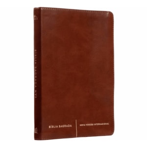 Bíblia Sagrada Slim | NVI | Letra Normal | Capa Luxo Marrom