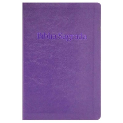 Bíblia Sagrada Slim | NVT | Letra Normal | Capa Luxo Roxa
