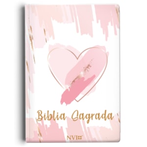 Bíblia Sagrada Slim Pinceladas de Amor | NVI | Letra Maior | Semi Luxo
