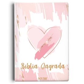 Segunda imagem do produto Bíblia Sagrada Slim Pinceladas de Amor | NVI | Letra Maior | Semi Luxo