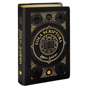 Bíblia Sagrada Sola Scriptura | ARA | Letra Grande | Capa Couro Soft Preta