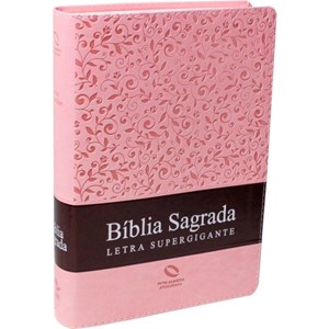 Bíblia Sagrada Supergigante NAA | Capa Rosa Luxo
